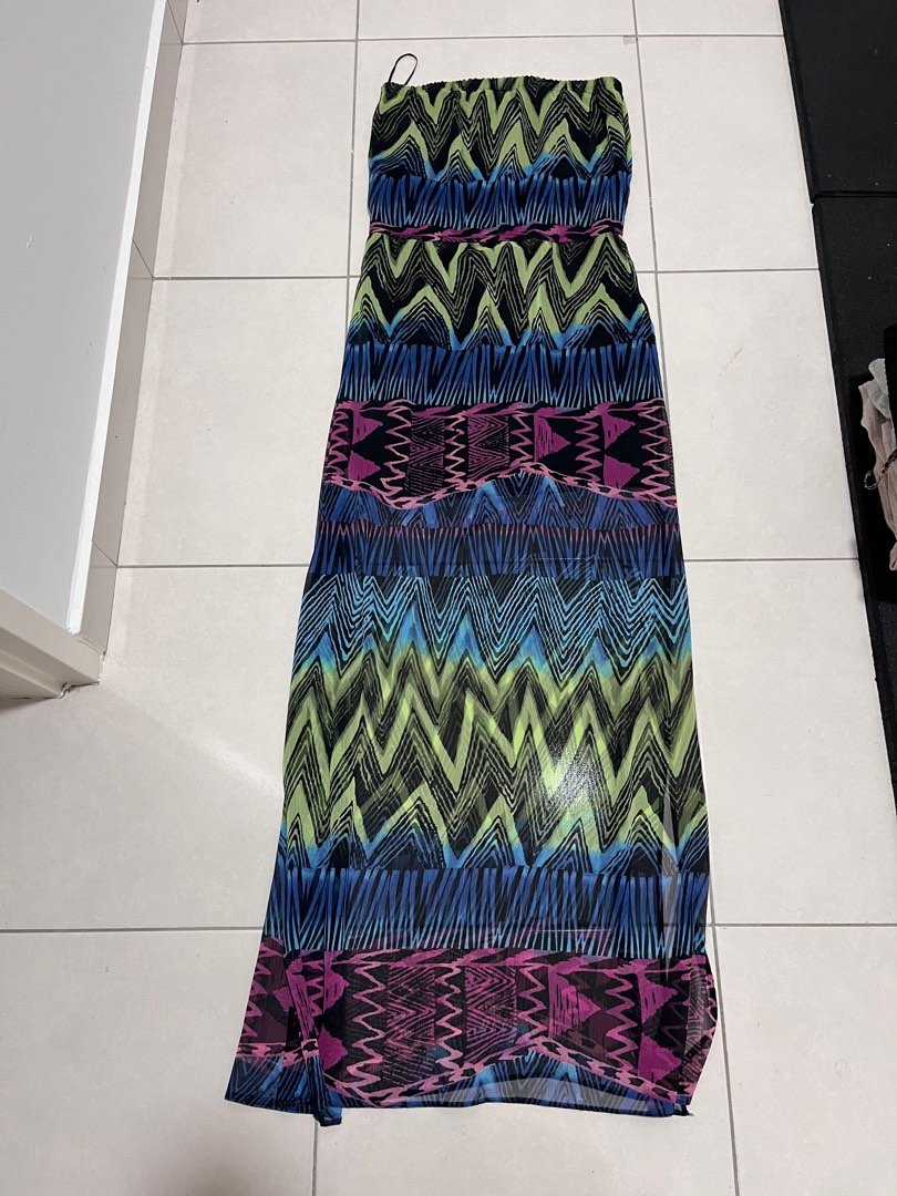 Miss Selfridge Aztec Off Shoulder Tube Dress