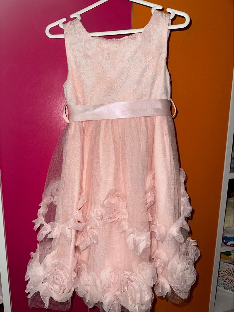 Monsoon pink lace dress sale
