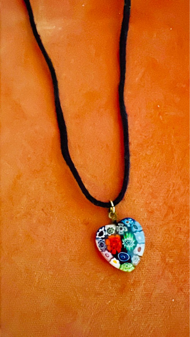 Necklaces in Original Murano Glass: Drop pendant necklace - Blue - Original Murano  Glass