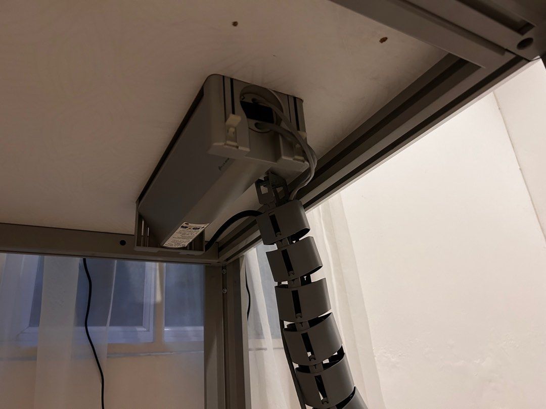 Netbox Turn Table office with build in socket plug, Furniture & Home ...