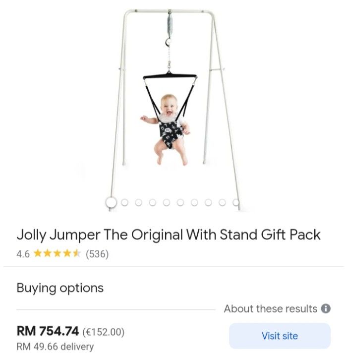 Jolly jumper the original with stand gift pack clearance