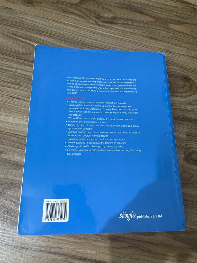 new syllabus 1 mathematics book (Category: Textbooks) located in Rizal. Submitted by esquivel.declutter (Listing ID 1246729724, Image 3). Description: feel free to message :) - barely used.
