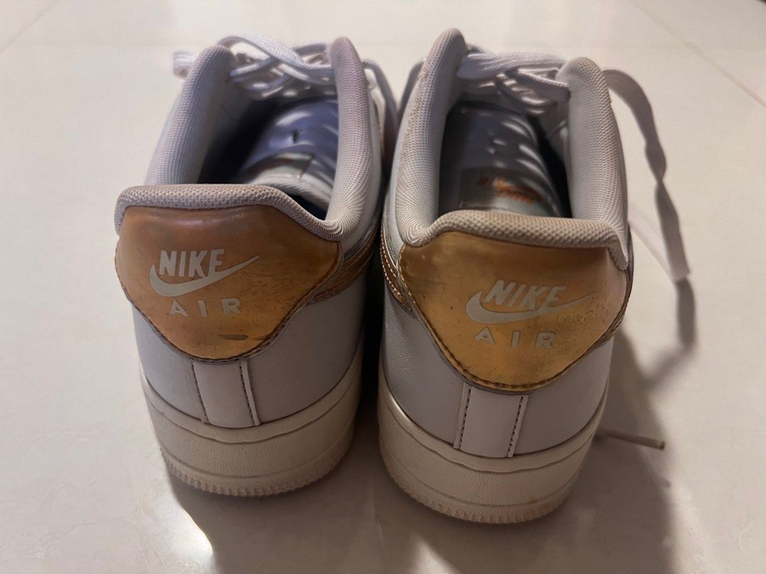 air force 1 with holographic nike sign