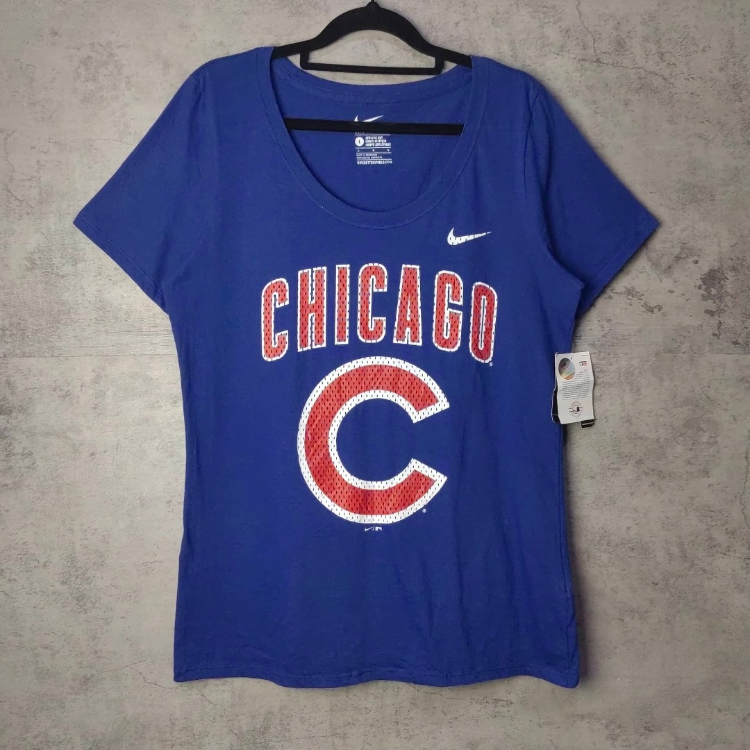 NIKE Chicago Cubs Tee, Women's Fashion, Tops, Shirts on Carousell
