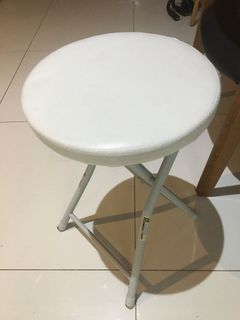 NITORI JAPAN Modern Minimalist White Foldable Travel Accent Chair