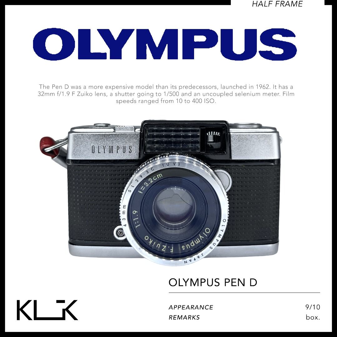 オリンパス OLYMPUS PEN-D 32mm F1.9 - フィルムカメラ