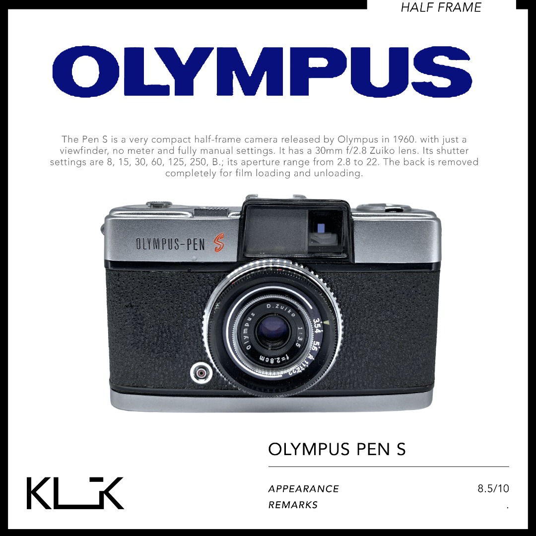Olympus Pen S, Photography, Cameras on Carousell
