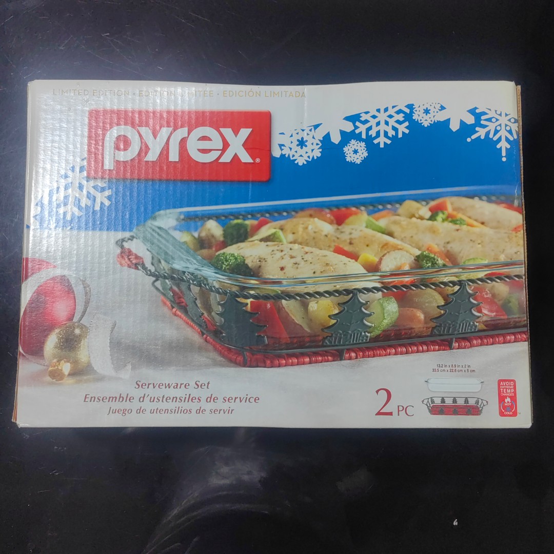 Original Pyrex servware set 2pc, Furniture & Home Living, Kitchenware