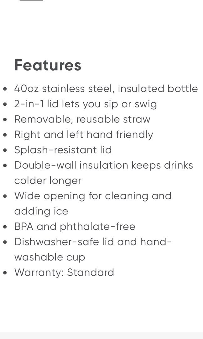 Owala 40oz Stainless Steel Tumbler with Handle Whimsical Daydream,  Furniture & Home Living, Kitchenware & Tableware, Water Bottles & Tumblers  on Carousell