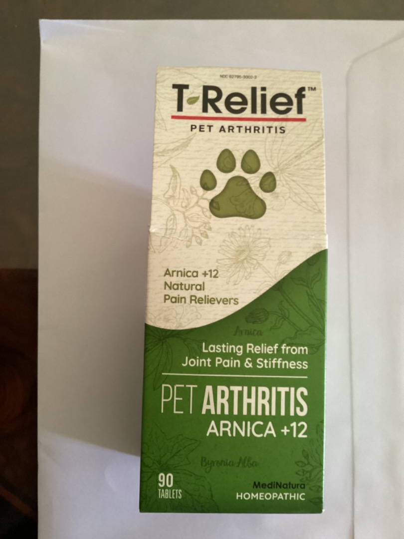 Pet pain relief , homeopathic plant based for dogs and cats, Pet