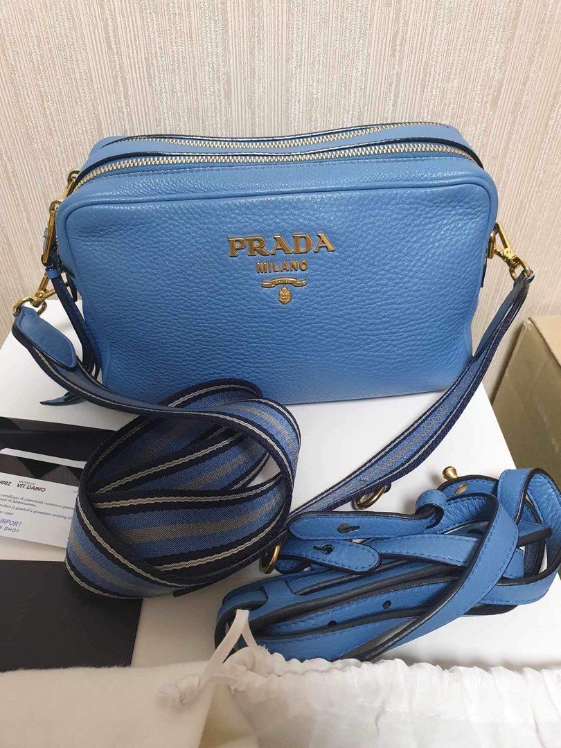Prada Vitello Daino Camera Bag with Two Straps