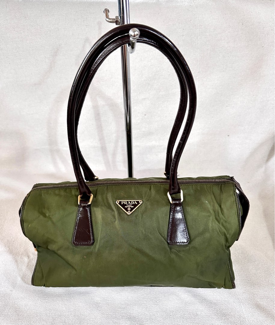 Preloved Authentic Vintage Prada Tessuto Nylon Shoulder Bag, Luxury