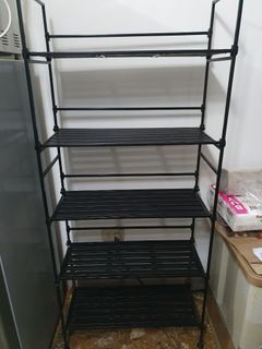Preloved chrome plated metal shelf