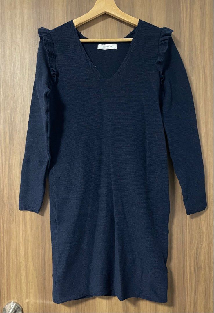 promod knit dress Long knit dress