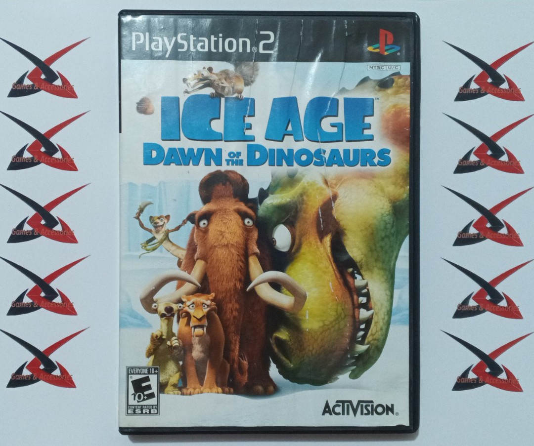ps2-playstation-2-game-ice-age-dawn-of-the-dinosaurs-ntsc-u-c-video-gaming-video-games