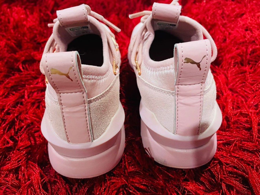Puma pink satin on sale