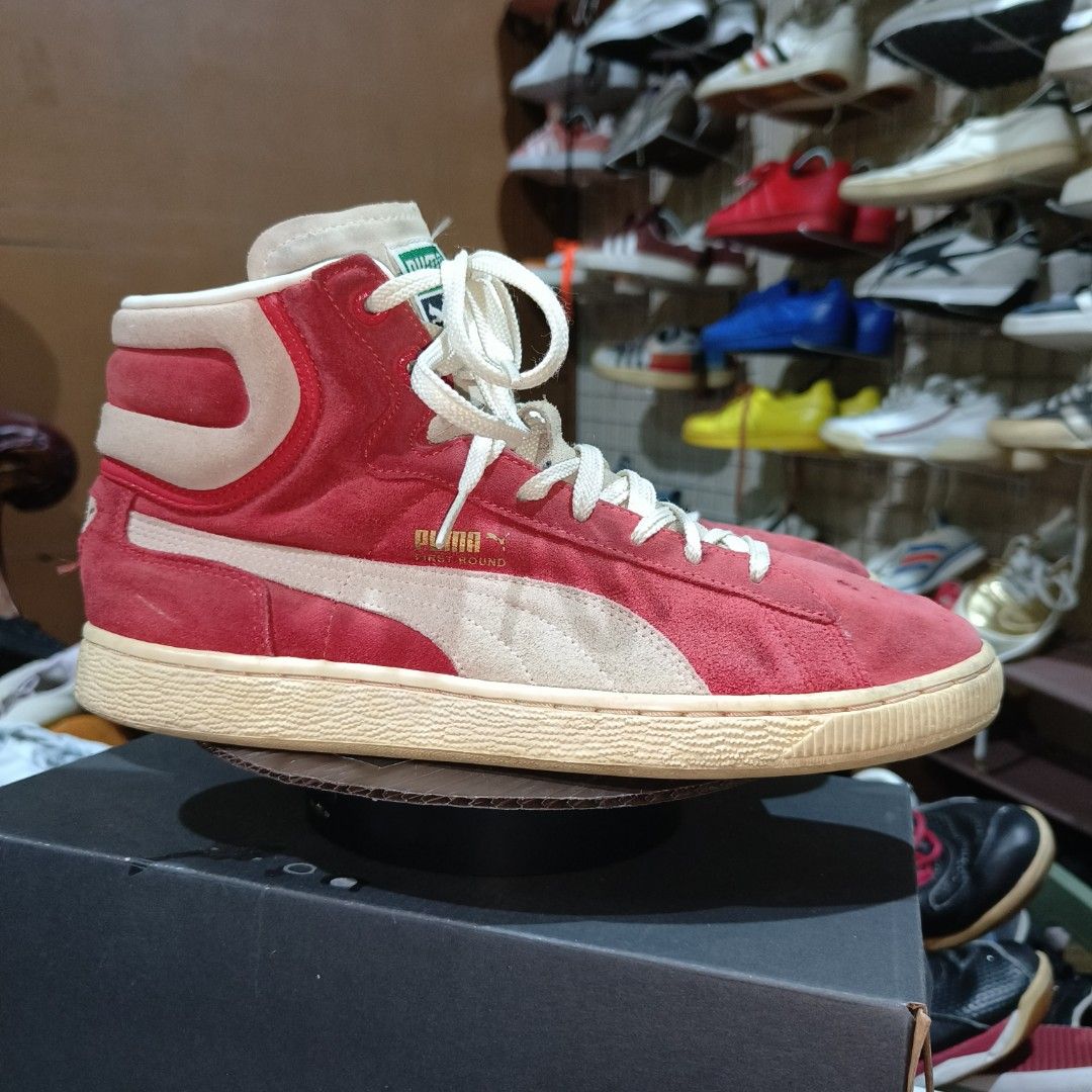 Puma suede high (first round), Fesyen Pria, Sepatu , Sepatu Formal di  Carousell