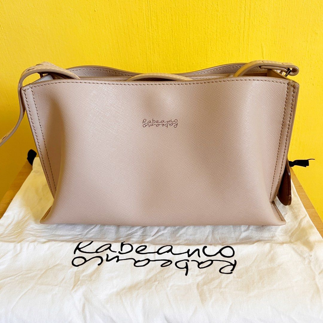 RABEANCO DAE LEATHER CROSSBODY BAG ALMOND Women s Fashion Bags