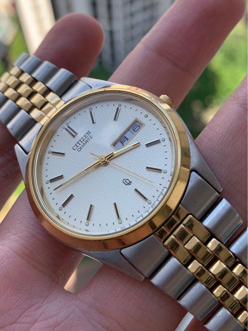 Citizen quartz day date on sale