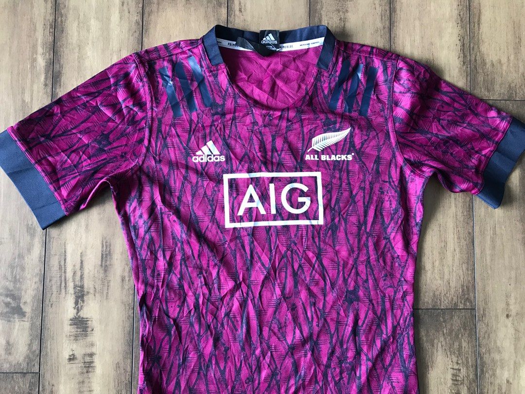 Rare jersey jersi rugby all blacks training kit adidas primeblue