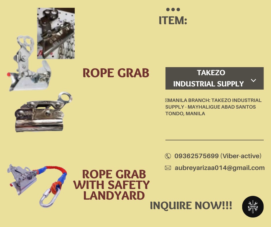 ROPE GRAB/ ROPE GRAB WITH SAFETY LANDYARD on Carousell