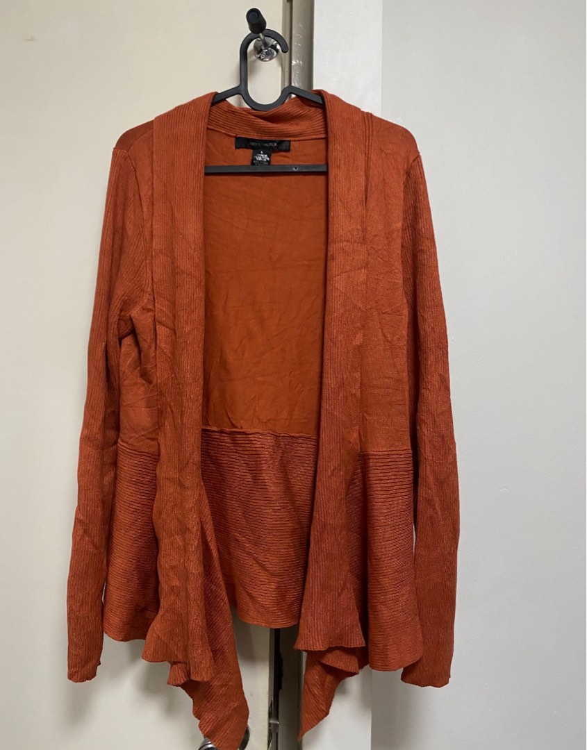 Rust Colored Cardigan, Women's Fashion, Coats, Jackets and Outerwear on
