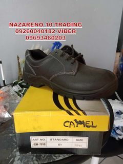 safety shoes camel low cut