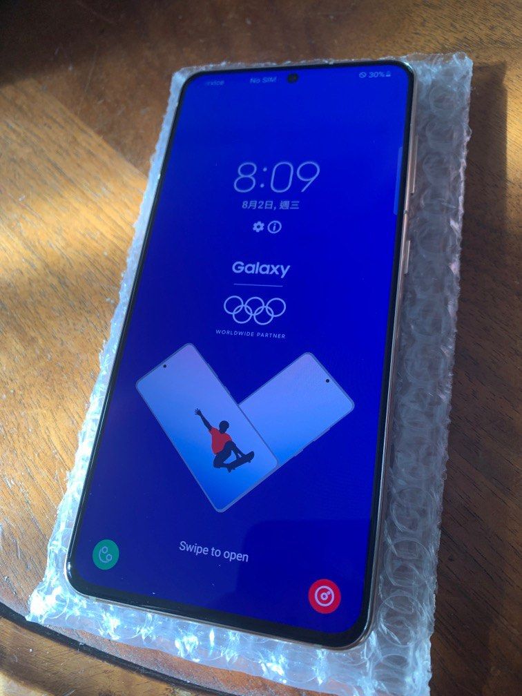 日本買）東京奧運限量版Samsung galaxy s21 5G 8+256GB (docomo), 手提