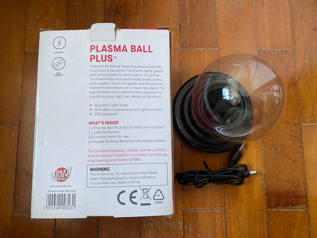 Science museum plasma ball plus