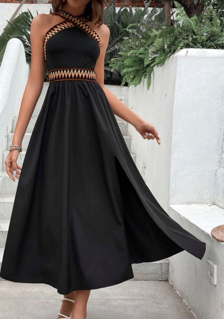 Shein black dresses sale