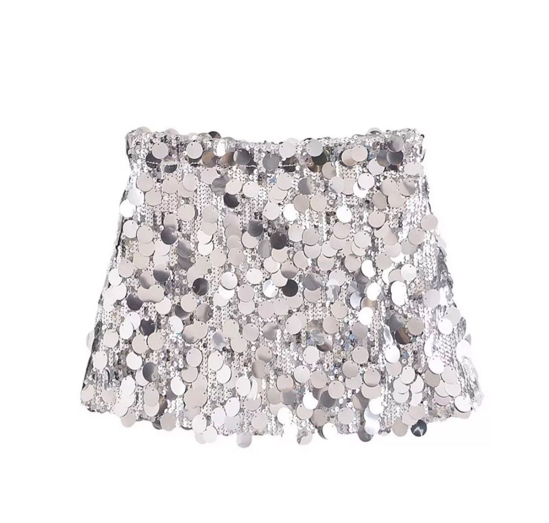 Gold and silver miniskirt Skirts