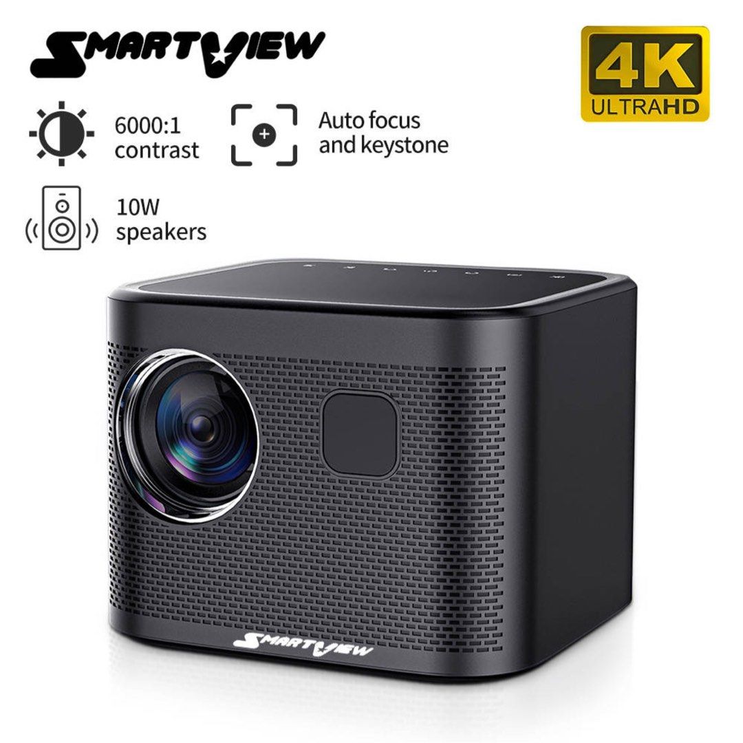 Smart Auto Focus 4K Projector, Toptro Home Movie Projector with