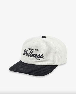 SPORTY & RICH Wellness logo-embroidered cotton baseball cap