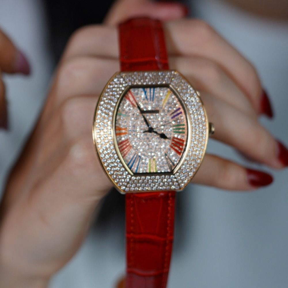 Real diamond studded watches outlet