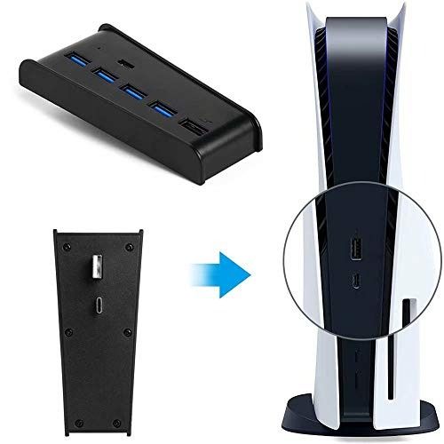 5 Port USB HUB High Speed USB Splitter for PS5 Game Console