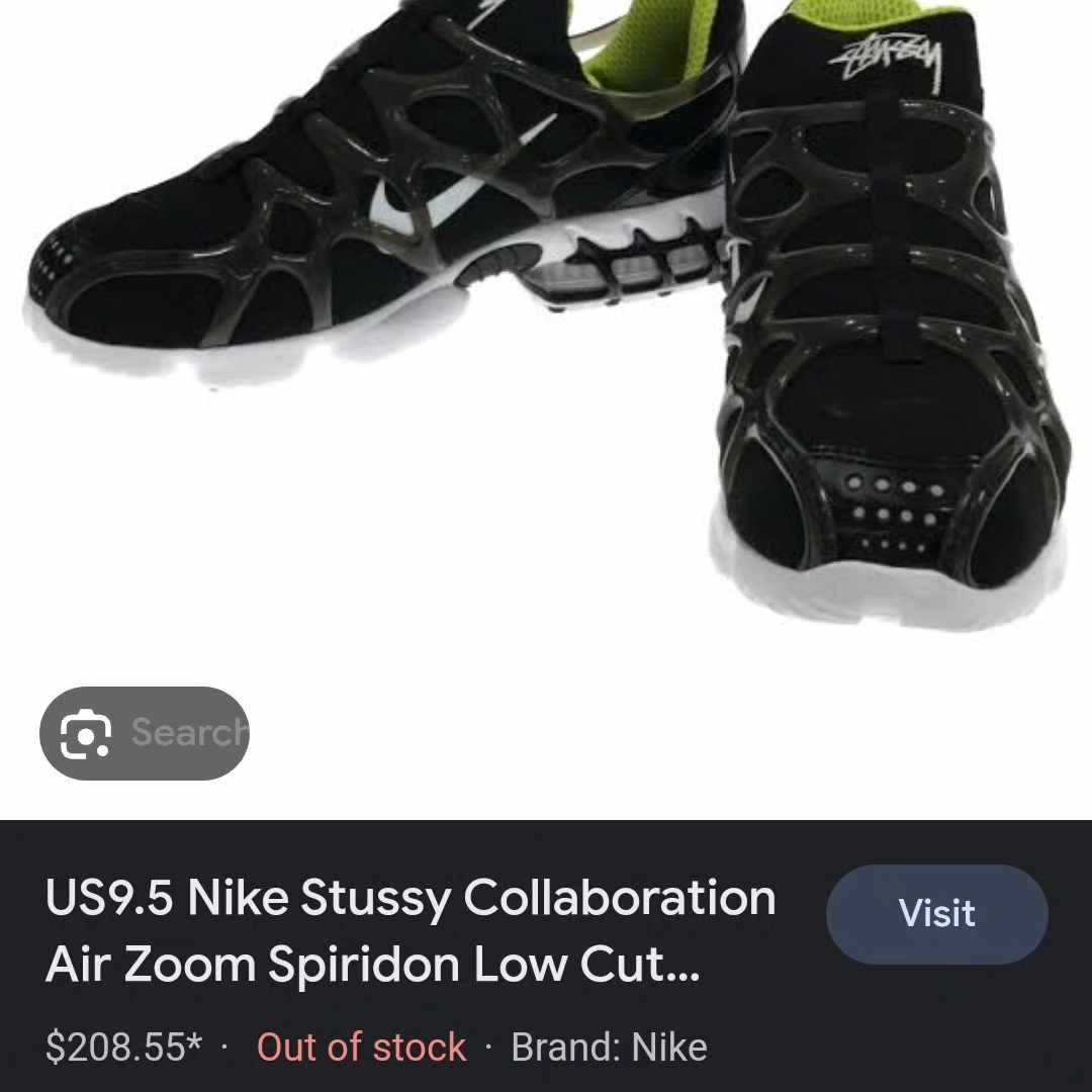 stussy nike air zoom black
