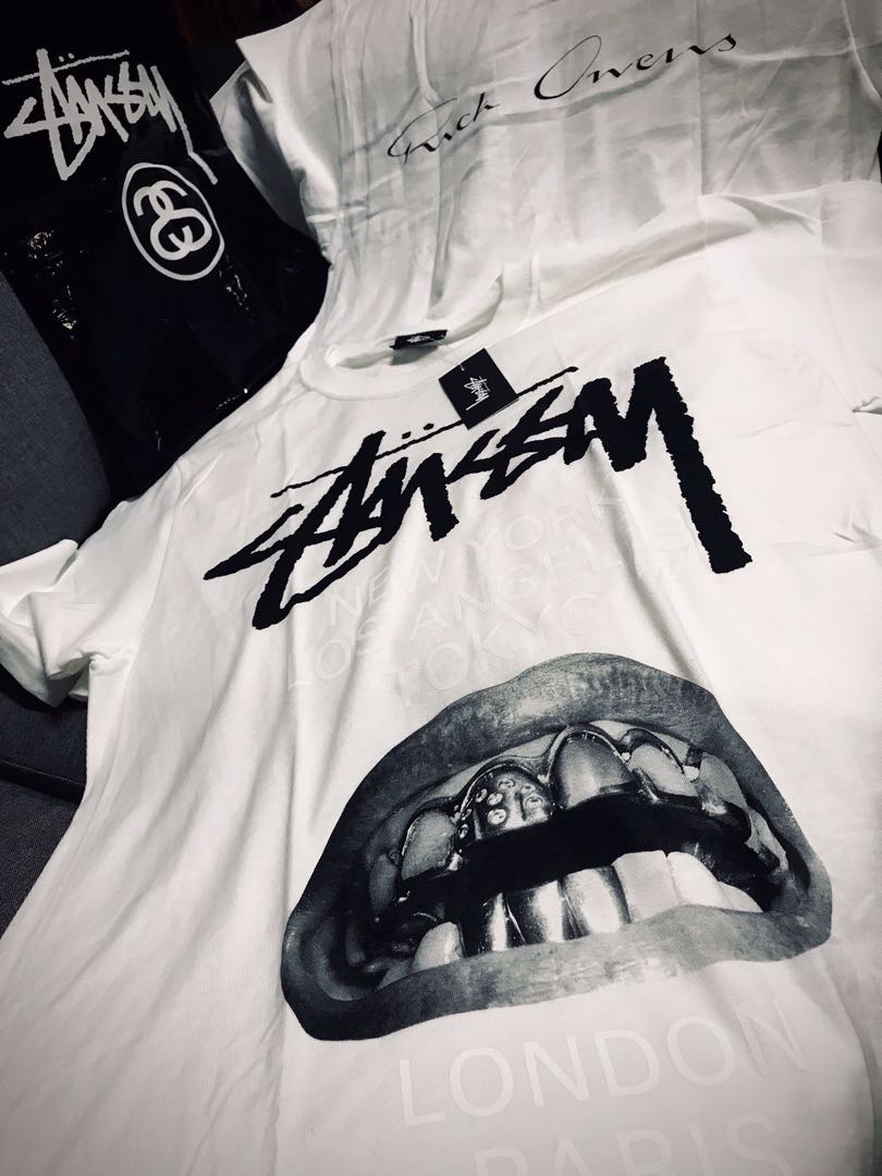 Stussy x Rick Owens World Tour Collection T-Shirt White, Men's Fashion,  Tops & Sets, Tshirts & Polo Shirts on Carousell