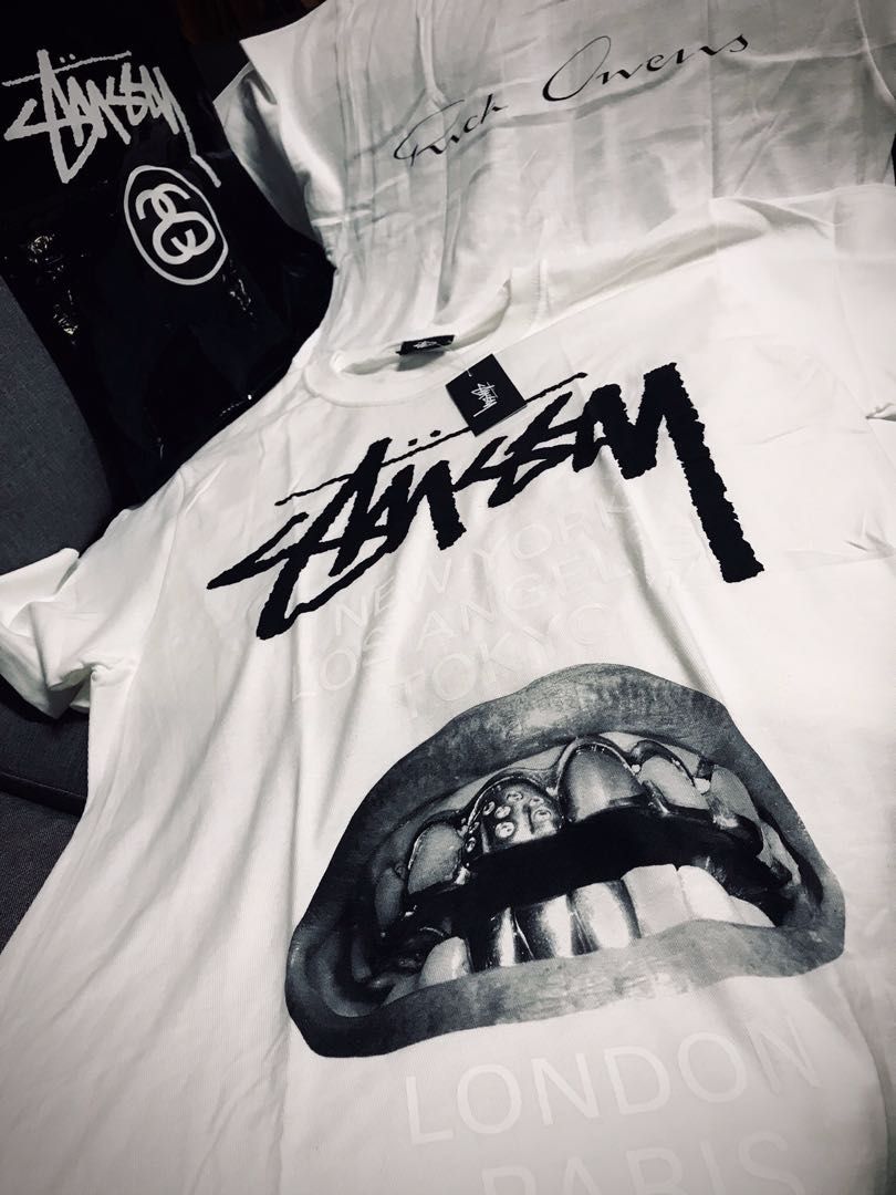 Stussy x Rick Owens Tee, Men's Fashion, Tops & Sets, Tshirts & Polo Shirts  on Carousell