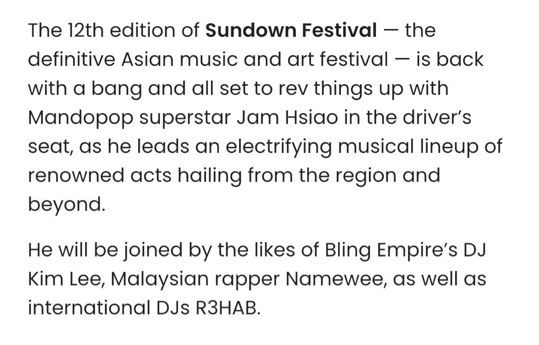 Sundown Festival 2023 tickets 12 August, Tickets & Vouchers, Event