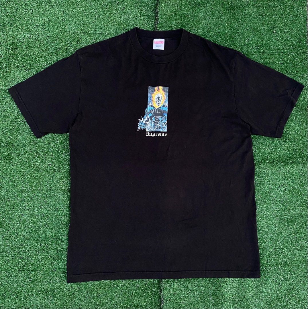 Supreme ghost rider tee black online