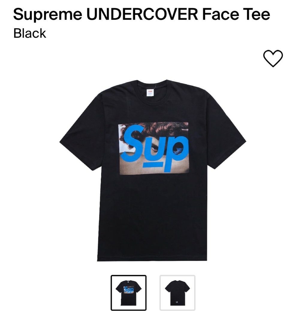 supreme undercover face tee black m size, 女裝, 上衣, T-shirt