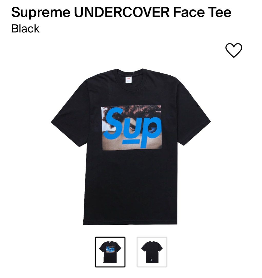 supreme undercover face tee black m size, 女裝, 上衣, T