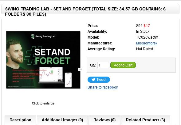 Swing Trading Lab - Set and Forget (Total size: 34.57 GB Contains: 6 ...