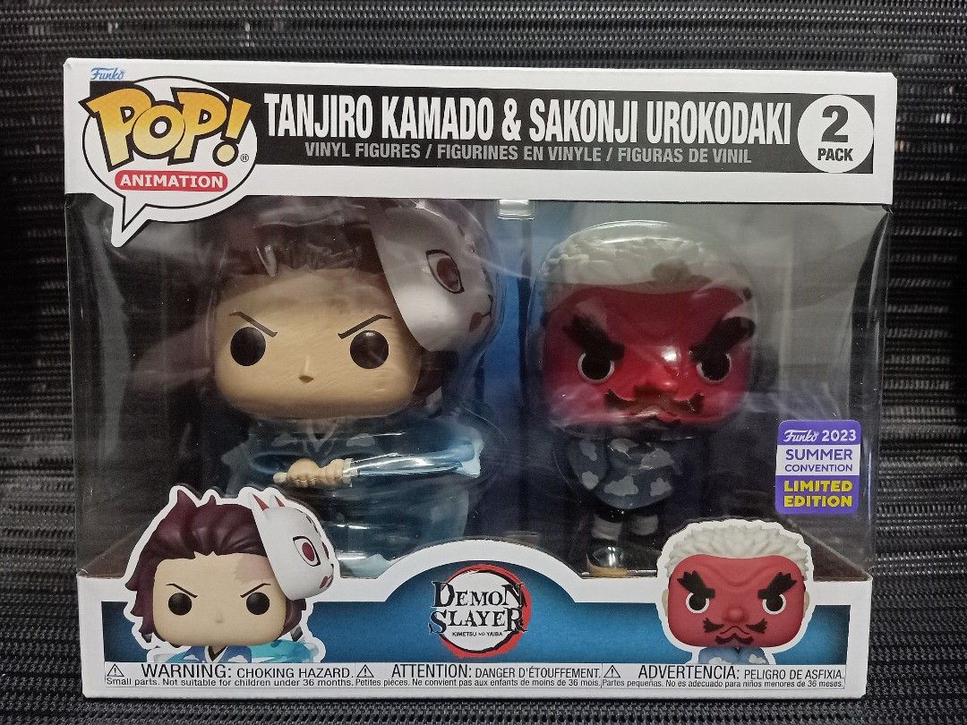 Pop! Tanjiro Kamado & Sakonji Urokodaki 2-Pack