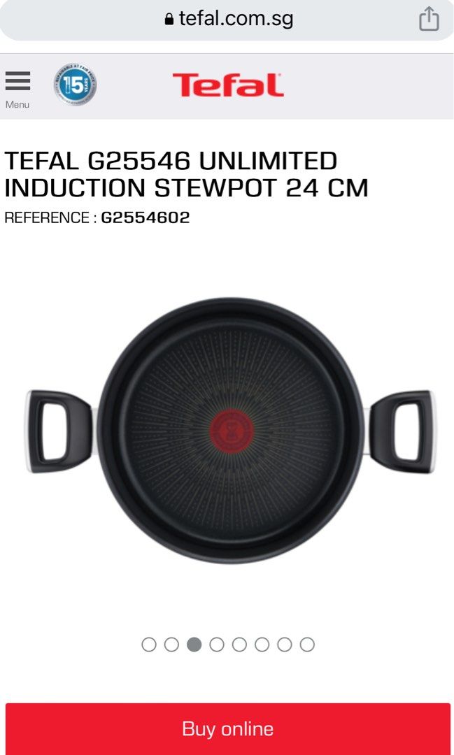 Tefal Unlimited induction 24cm stewpot, Furniture & Home Living ...