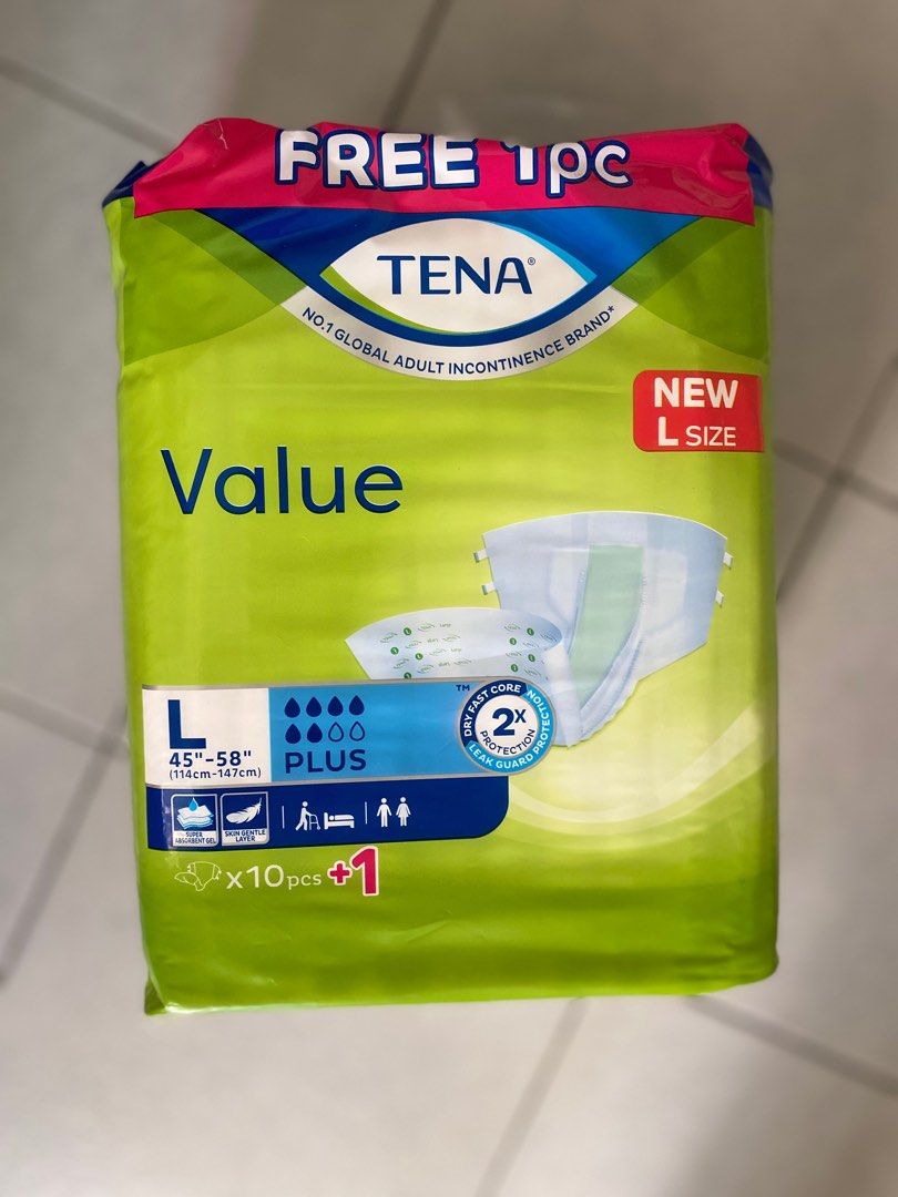 Tena Adult Diaper (L Size), Beauty & Personal Care, Sanitary Hygiene on ...