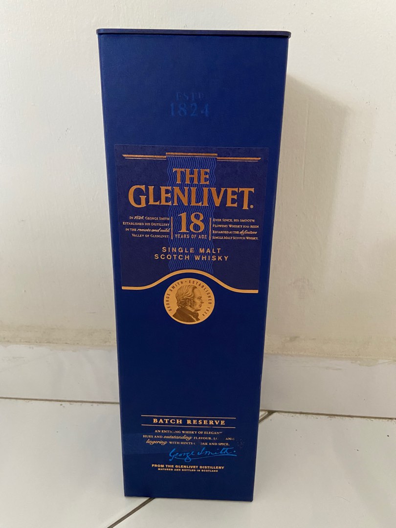 The Glenlivet 18 Single Malt Scotch Whisky, Food & Drinks, Alcoholic