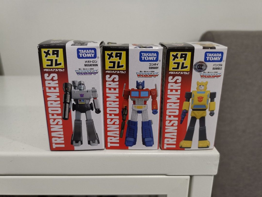 Metacolle G1 Transformers Bumblebee Optimus Prime & Megatron MISB Metacolle G1 Transformers Bumblebee Optimus Prime & Megatron MISB