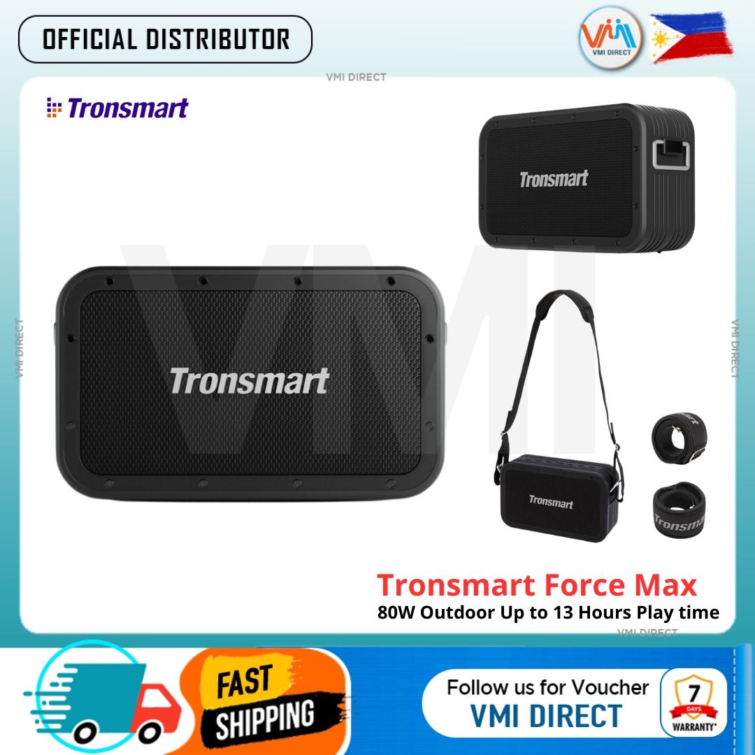 Tronsmart Force Max Portable Outdoor Speaker Built-in Powerbank VMI ...
