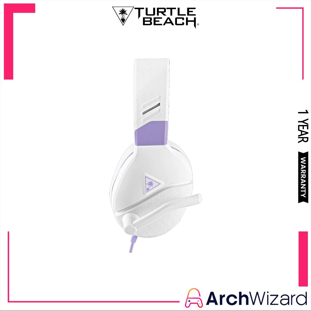 Turtle Beach Recon Spark Wired Gaming Headset for Nintendo Switch/Xbox  One/Series X|S/PlayStation 4/5 - White/Purple